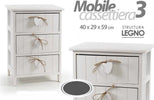 Cassettiera 3 Cassetti H59x40x29cm Legno Comodino Bianco Cuore Arredamento Casa Casa, arredamento e bricolage > Arredamento > Mobili e Accessori Trade Shop italia - Napoli, Commerciovirtuoso.it