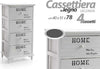 Cassettiera 4 Cassetti 78x40x31cm Comodino Home Bianco Legno Shabby Multiuso Casa, arredamento e bricolage > Arredamento > Mobili e Accessori Trade Shop italia - Napoli, Commerciovirtuoso.it