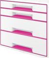 Cassettiera 4 cassetti bianco-rosa leitz cube Casa e cucina/Arredamento/Studio/Mobiletti e credenze/Cassetti Eurocartuccia - Pavullo, Commerciovirtuoso.it