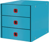 Cassettiera ClickStore Cosy - 3 cassetti - blu - Leitz Casa e cucina/Arredamento/Studio/Mobiletti e credenze/Cassetti Eurocartuccia - Pavullo, Commerciovirtuoso.it