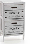 Cassettiera Comodino Home 2 Cassetti Legno Bianco Anticato 53x30x24cm Shabby 787980 Casa e cucina/Arredamento/Camera da letto/Comò e cassettiere Trade Shop italia - Napoli, Commerciovirtuoso.it