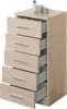 Cassettiera con 5 cassetti h 78 cm, svuota tasche a colonna guide in metallo Casa e cucina/Organizzazione interni/Porta oggetti cassetti e scaffali/Cassettiere Decor Space - Altamura, Commerciovirtuoso.it