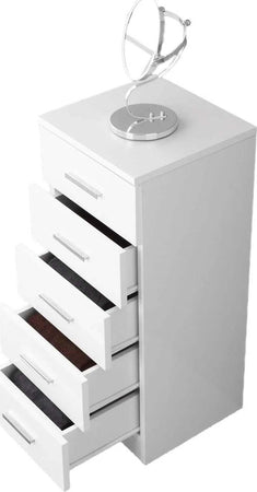 Cassettiera con 5 cassetti h 78 cm, svuota tasche a colonna guide in metallo Casa e cucina/Organizzazione interni/Porta oggetti cassetti e scaffali/Cassettiere Decor Space - Altamura, Commerciovirtuoso.it