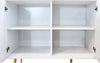 Cassettiera con 5 cassetti, mobile basso Bradley guide in metallo h 82 cm Casa e cucina/Organizzazione interni/Porta oggetti cassetti e scaffali/Cassettiere Decor Space - Altamura, Commerciovirtuoso.it