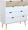 Cassettiera con 5 cassetti, mobile basso Wesley guide in metallo h 101 cm Casa e cucina/Organizzazione interni/Porta oggetti cassetti e scaffali/Cassettiere Decor Space - Altamura, Commerciovirtuoso.it