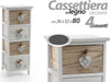 Cassettiera Cuore Pendente 4 Cassetti In Legno Bicolore Home 80x26x32cm 793387 Casa e cucina/Arredamento/Camera da letto/Comò e cassettiere Trade Shop italia - Napoli, Commerciovirtuoso.it