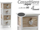 Cassettiera Cuore Pendente 4 Cassetti In Legno Bicolore Home 80x26x32cm 793387 Casa e cucina/Arredamento/Camera da letto/Comò e cassettiere Trade Shop italia - Napoli, Commerciovirtuoso.it