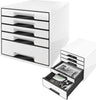 Cassettiera Drawer Cabinet Cube 5 - 28 7x27x36 3 cm - bianco - Leitz Casa e cucina/Arredamento/Studio/Mobiletti e credenze/Cassetti Eurocartuccia - Pavullo, Commerciovirtuoso.it