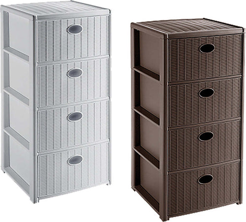 CASSETTIERA-'ELEGANCE'-cm-40x40xh80---tortora-Stefanplast