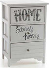 Cassettiera In Legno Bianco 3 Cassetti 40x29x58cm Decorata Con Testo Sweet Home Casa e cucina/Organizzazione interni/Porta oggetti cassetti e scaffali/Cassettiere Trade Shop italia - Napoli, Commerciovirtuoso.it