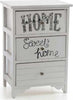 Cassettiera In Legno Bianco 3 Cassetti 40x29x58cm Decorata Con Testo Sweet Home Casa e cucina/Organizzazione interni/Porta oggetti cassetti e scaffali/Cassettiere Trade Shop italia - Napoli, Commerciovirtuoso.it