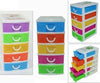 Cassettiera-In-Plastica-A-5-Cassetti-Contenitori-18,5x13x9-Colorata-Portaoggetti