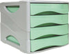 Cassettiera keep Colour Pastel - 25x32 cm - cassetti 5 cm - grigio-verde - Arda Casa e cucina/Arredamento/Studio/Mobiletti e credenze/Cassetti Eurocartuccia - Pavullo, Commerciovirtuoso.it