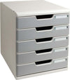 Cassettiera Modulo A4 - 28 8 x 32 x 35 cm - 5 cassetti - grigio-granito - Exacompta Casa e cucina/Arredamento/Studio/Mobiletti e credenze/Cassetti Eurocartuccia - Pavullo, Commerciovirtuoso.it