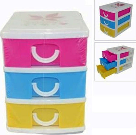 Cassettiera-Piccola-3-Cassetti-11,5x13x9cm-Colorata-Multiuso-Minuteria