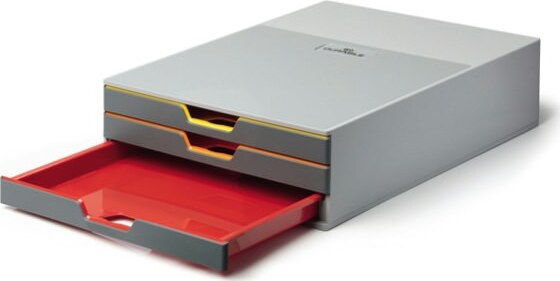 Cassettiera sottomonitor Varicolor - 28x9 5x35 6 cm - Durable Casa e cucina/Arredamento/Studio/Mobiletti e credenze/Cassetti Eurocartuccia - Pavullo, Commerciovirtuoso.it