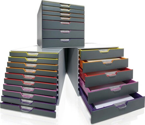 Cassettiera Varicolor - 28x35 6x29 2 cm - 7 cassetti - Durable Casa e cucina/Arredamento/Studio/Mobiletti e credenze/Cassetti Eurocartuccia - Pavullo, Commerciovirtuoso.it