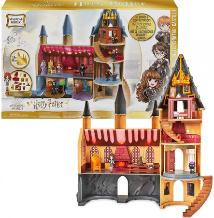 Castello Di Hogwarts Di Harry Potter Gioco per Bambini 61 Cm Con Luci E Suoni Castello Magico Con Bambola Hermione 12 Accessori Spin Master