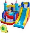 Castello-Gonfiabile-4-in-1-Bimbi-3-8-Anni,-Scivolo-e-Piscina,-265x260x200cm-GB9342-054V90GB9