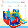 Castello-Gonfiabile-4-in-1-Bimbi-3-8-Anni,-Scivolo-e-Piscina,-265x260x200cm-GB9342-054V90GB9