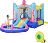 Castello-Gonfiabile-Gigante-e-Rimbalzante-per-Bambini-3-8-Anni-con-Scivolo,-Piscina-e-Gonfiatore-3.6x1.75x1.8m-MN4342-022V90MN4