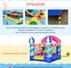 Castello-Gonfiabile-Gigante-e-Rimbalzante-per-Bambini-3-8-Anni-con-Scivolo,-Piscina-e-Gonfiatore-3.6x1.75x1.8m-MN4342-022V90MN4