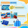 Castello-Gonfiabile-Gigante-e-Rimbalzante-per-Bambini-3-8-Anni-con-Scivolo,-Piscina-e-Gonfiatore-3.6x1.75x1.8m-MN4342-022V90MN4