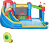 Castello-Gonfiabile-per-Bambini-con-Scivolo,-Trampolino-e-Piscina,-390x300x197cm-PQ1342-040V90PQ1
