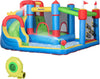 Castello-Gonfiabile-per-Bambini-con-Scivolo,-Trampolino-e-Piscina,-390x300x197cm-PQ1342-040V90PQ1