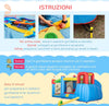 Castello-Gonfiabile-per-Bambini-con-Scivolo,-Trampolino-e-Piscina,-390x300x197cm-PQ1342-040V90PQ1