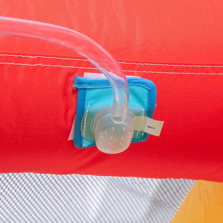 Castello-Gonfiabile-per-Bambini-con-Scivolo,-Trampolino-e-Piscina,-390x300x197cm-PQ1342-040V90PQ1