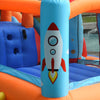 Castello-Gonfiabile-per-Bambini-Piscina-con-Scivolo-e-Trampolino,-Pompa-Elettrica,-350x250x185cm,-Multicolore-PW2342-026PW2