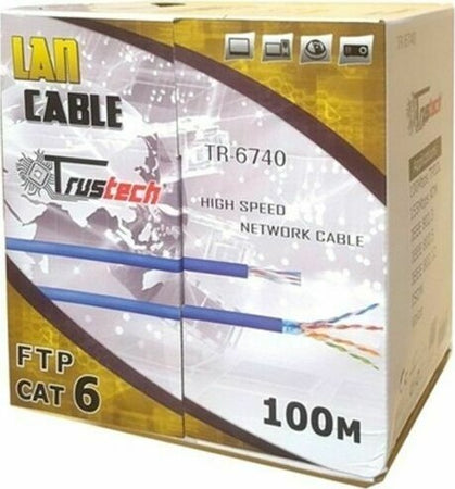 CAT 6 Matassa 100mt Cavo di Rete LAN UTP Ethernet Bobina Internet CCTV ADSL Elettronica/Informatica/Accessori/Cavi e accessori/Cavi/Cavi Ethernet Zencoccostore - Formia, Commerciovirtuoso.it