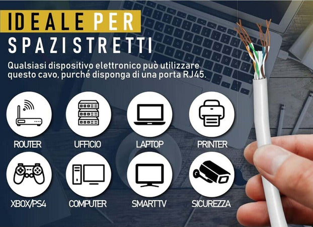 CAT-6-Matassa-305mt-Cavo-di-Rete-LAN-UTP-Ethernet-Bobina-Internet-CCTV-ADSL