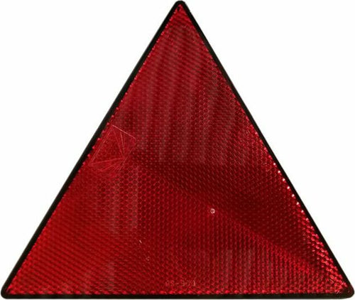 Catarifrangente adesivo triangolare rosso 120x135mm