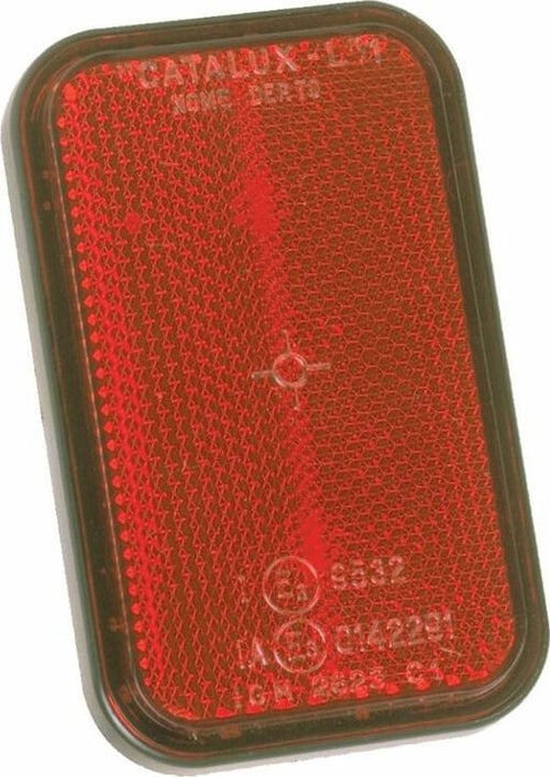 Catarifrangente con viti M6 rosso 95,5x58,5mm