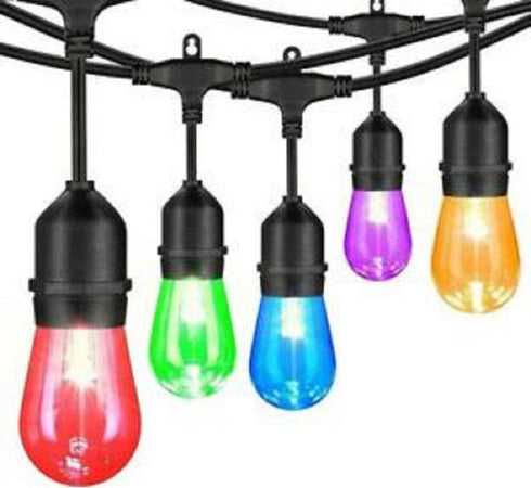 Catena 10pz Lampade E27 Led Colorate Blu Rossa Gialla Verde Viola Per Catenaria Illuminazione/Illuminazione per esterni/Catene luminose Trade Shop italia - Napoli, Commerciovirtuoso.it