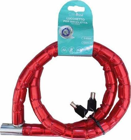 Catena Antifurto Lucchetto Bici Bicicletta Scooter Moto 120 Cm 2 Chiavi Cx-9563 Sport e tempo libero/Attività ricreative all'aperto/Ciclismo/Accessori/Lucchetti/Catene Trade Shop italia - Napoli, Commerciovirtuoso.it