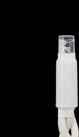 Catena-bianca-luminosa-bianca-calda-10-metri-100-led-con-10-FLASH-BLU-luci-di-Natale-da-esterno-ip44