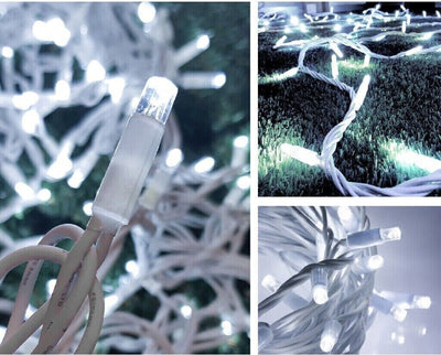 Catena bianca luminosa bianca fredda 10 metri 100 led con 10 FLASH luci di Natale da esterno ip44 Casa e cucina/Decorazioni per interni/Addobbi e decorazioni per ricorrenze/Decorazioni natalizie/Luci natalizie/Catene luminose per interni Zencoccostore - Formia, Commerciovirtuoso.it