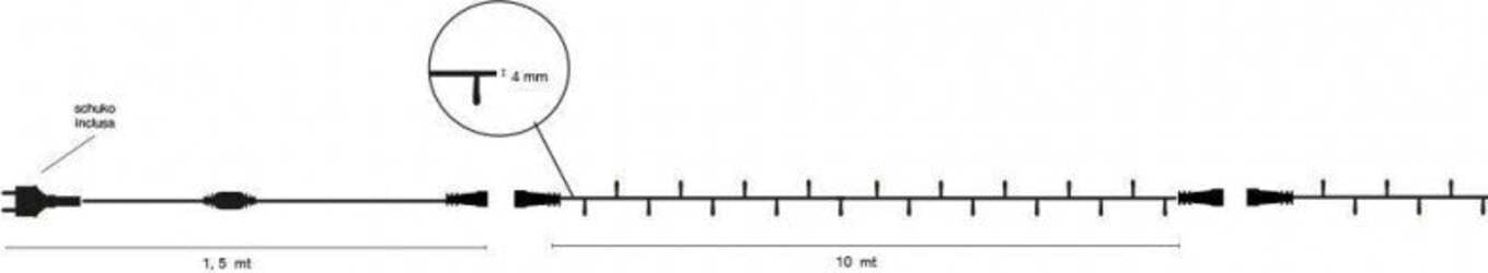 Catena-bianca-luminosa-prolungabile-blu-10MT-100-led-con-10-FLASH-ghiaccio-luci-di-Natale-da-esterno-LUCE-FREDDA-CALDA-BLU