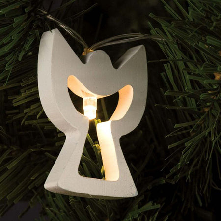 Catena con 10 led e soggetti in legno bianco per decorazioni natalizie Casa e cucina/Decorazioni per interni/Addobbi e decorazioni per ricorrenze/Decorazioni natalizie/Luci natalizie/Catene luminose per esterni MagiediNatale.it - Altamura, Commerciovirtuoso.it