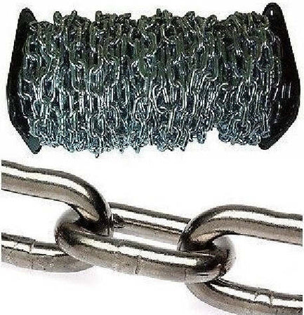CATENA GENOVESE N.12 - 28  MM. 1.6 2.2 2.7 3.4 4.4 5.5 6.5 7.5 9 M100 AREF Fai da te/Ferramenta/Teloni e imbracature/Catene/Catene ad aneli Trade Shop italia - Napoli, Commerciovirtuoso.it