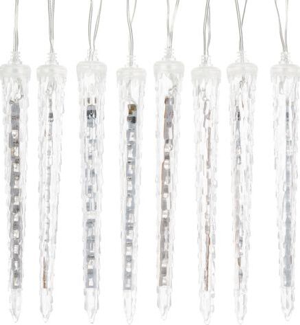 Catena ghiaccioli per mensole o soffitto con 80 luci led bianche per decorazioni Casa e cucina/Decorazioni per interni/Addobbi e decorazioni per ricorrenze/Decorazioni natalizie/Oggettistica MagiediNatale.it - Altamura, Commerciovirtuoso.it