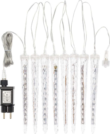 Catena ghiaccioli per mensole o soffitto con 80 luci led bianche per decorazioni Casa e cucina/Decorazioni per interni/Addobbi e decorazioni per ricorrenze/Decorazioni natalizie/Oggettistica MagiediNatale.it - Altamura, Commerciovirtuoso.it