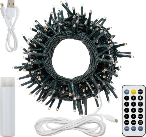 Catena lineare di luci miniled bianco caldo Ø 3 mm con telecomando per decorazioni natalizie Casa e cucina/Decorazioni per interni/Addobbi e decorazioni per ricorrenze/Decorazioni natalizie/Luci natalizie/Catene luminose per interni MagiediNatale.it - Altamura, Commerciovirtuoso.it