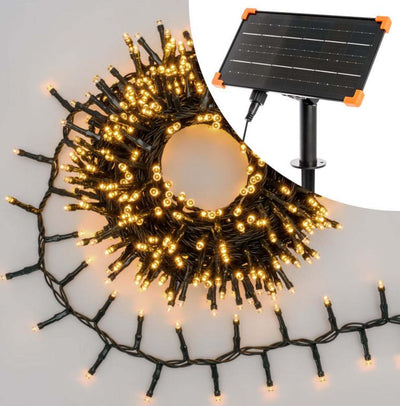 Catena lineare natalizia 1000 led bianco caldo Ø 5 mm con pannello solare decorazione natalizia Casa e cucina/Decorazioni per interni/Addobbi e decorazioni per ricorrenze/Decorazioni natalizie/Luci natalizie/Catene luminose per interni MagiediNatale.it - Altamura, Commerciovirtuoso.it