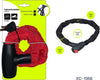 Catena-Lucchetto-Antifurto-In-Acciaio-Con-Rivestimento-In-Nylon-Moto-Bici-Xc-1968