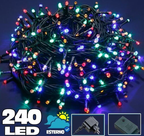 Catena Luci A Led Luminosa Natalizia 240 Led Multicolor Con 8 Giochi Lucciole Casa e cucina/Decorazioni per interni/Addobbi e decorazioni per ricorrenze/Decorazioni natalizie/Luci natalizie/Catene luminose per interni Trade Shop italia - Napoli, Commerciovirtuoso.it