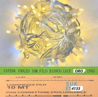 Catena-luminosa-100-led-luci-di-Natale-10mt-prolungabile-da-esterno-luce-ORO-flash-BIANCO-ip65---ET4133